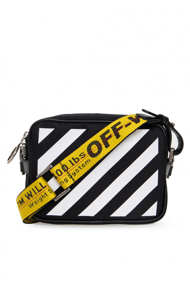 Off-White Black offers and White Striped Shoulder Bag